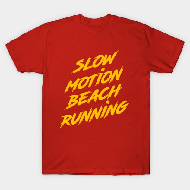 Slow Motion Beach Running T-Shirt by Melonseta